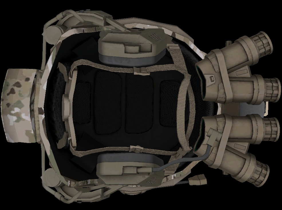 【VRCHAT想定】タクティカル戦闘ヘルメット