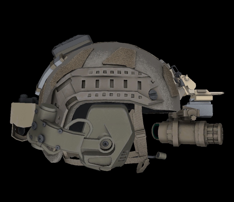 【VRCHAT想定】タクティカル戦闘ヘルメット