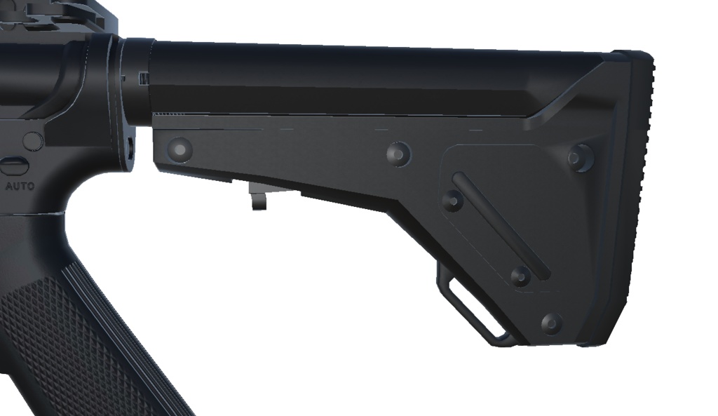 【VRChat想定】AR-15ストックセット