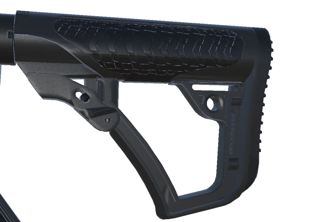 【VRChat想定】AR-15ストックセット