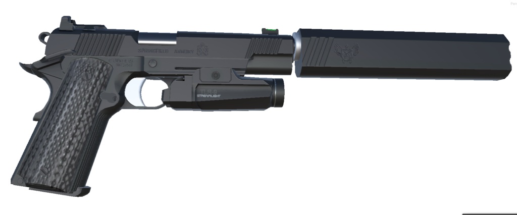 【VRCHAT想定】SFA 1911 OPERATOR ハンドガン