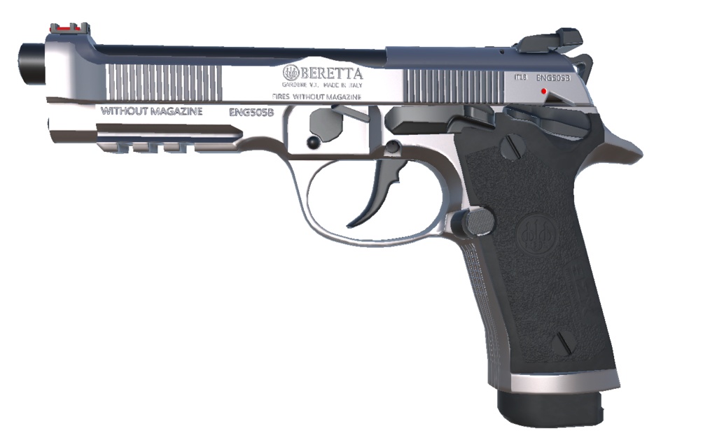 【VRCHAT想定】beretta 92x ハンドガン