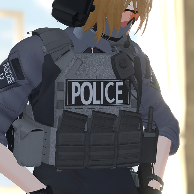 【VRCHAT想定】MOR LITE Gen2 プレートキャリア