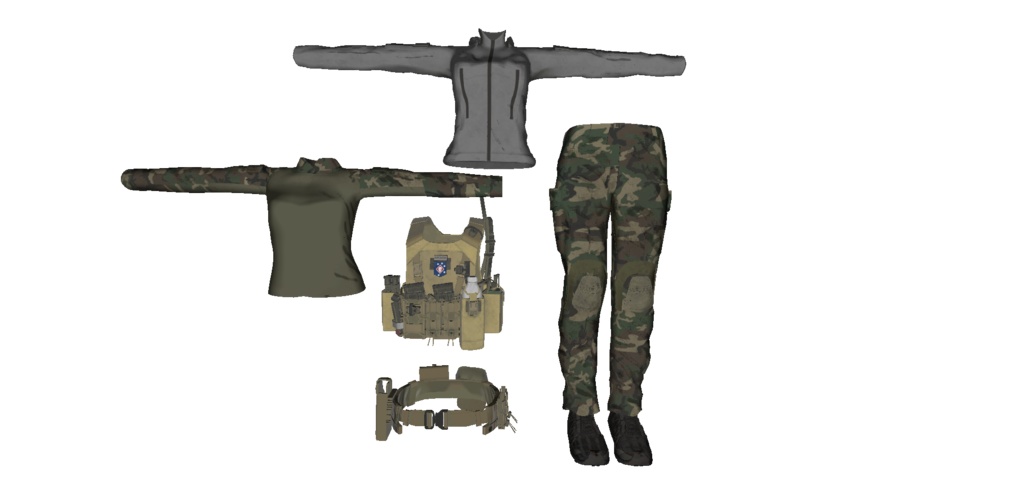 【VRCHAT想定】MARSOC衣装セット