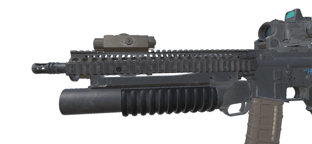 【VRCHAT想定】SOPMOD BLOCK2アサルトライフル&DET-1ピストル