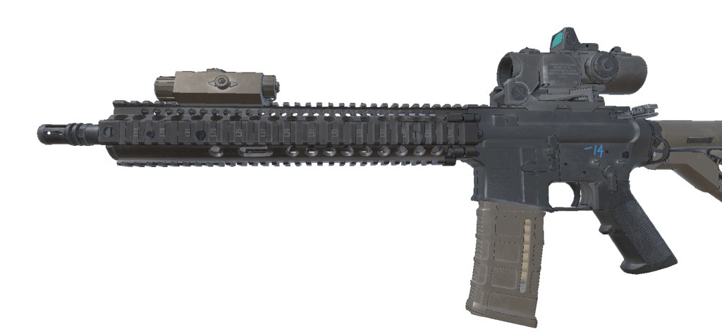 【VRCHAT想定】SOPMOD BLOCK2アサルトライフル&DET-1ピストル