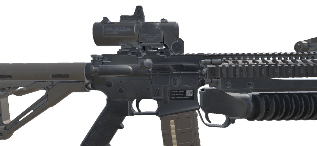 【VRCHAT想定】SOPMOD BLOCK2アサルトライフル&DET-1ピストル