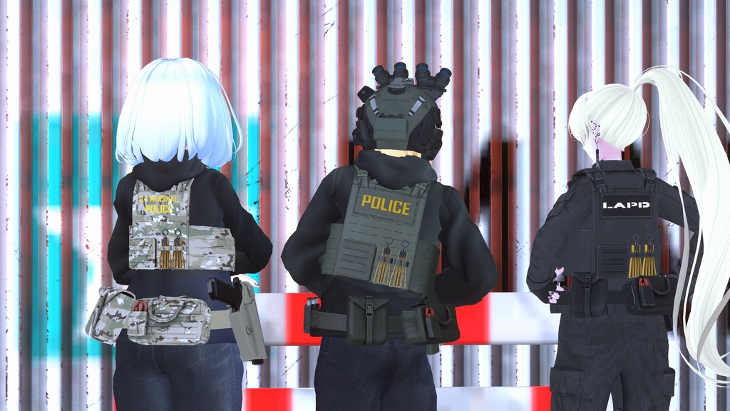 【VRCHAT想定】POLICE SET