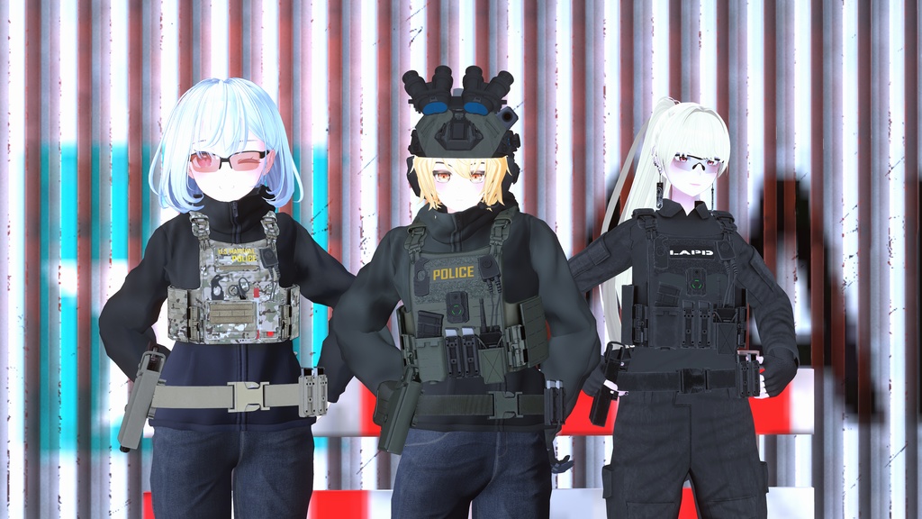 【VRCHAT想定】POLICE SET
