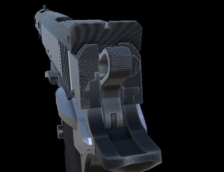 【VRCHAT想定】SFA Long Comp Custom ハンドガン