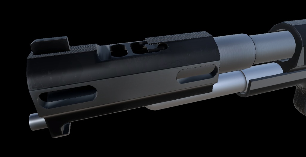 【VRCHAT想定】SFA Long Comp Custom ハンドガン