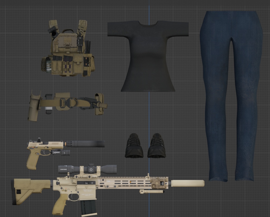 【VRCHAT想定】RECON WEAR