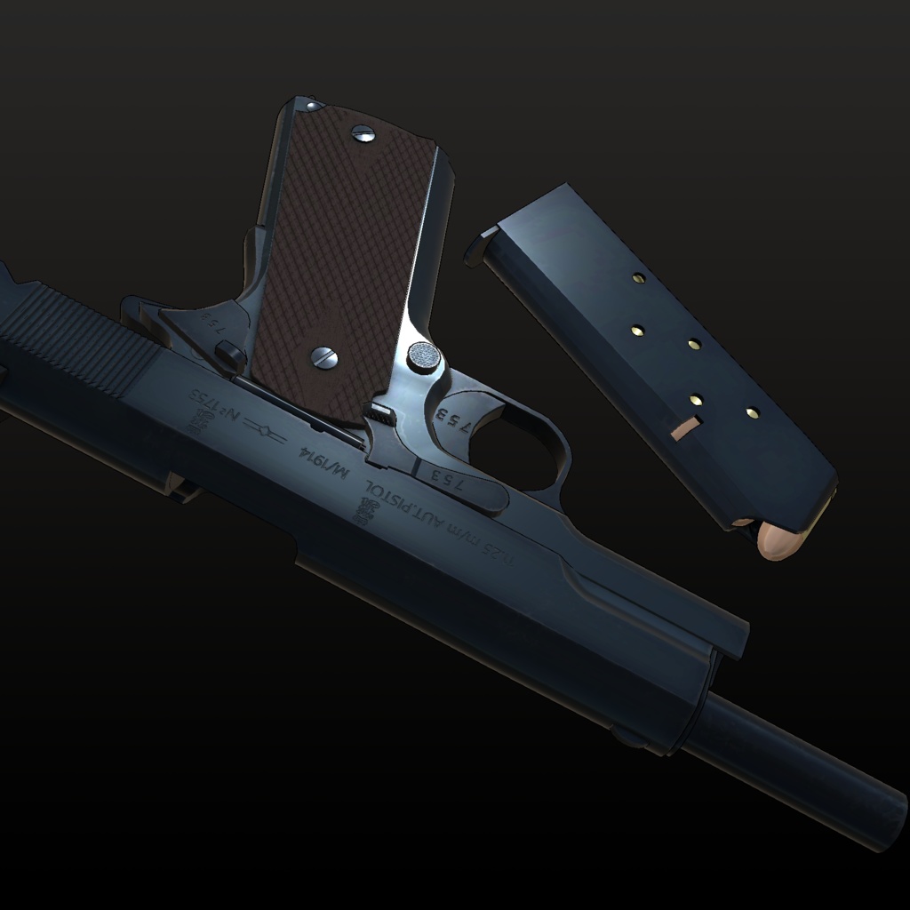 【VRChat想定】コングスベルク コルトM1914