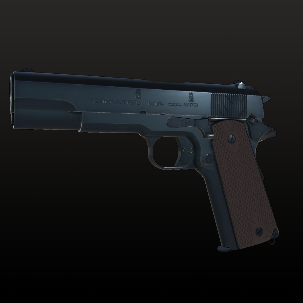 【VRChat想定】コングスベルク コルトM1914