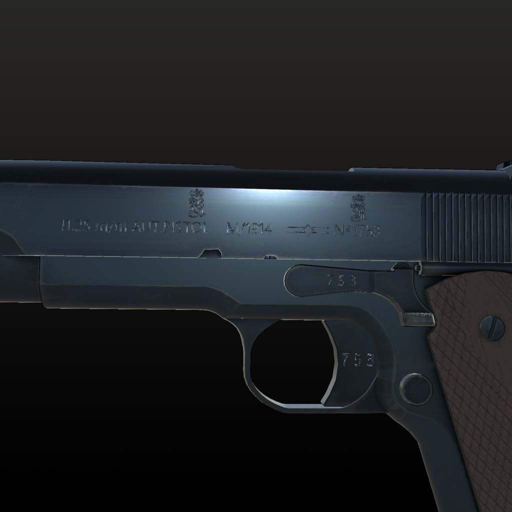 【VRChat想定】コングスベルク コルトM1914