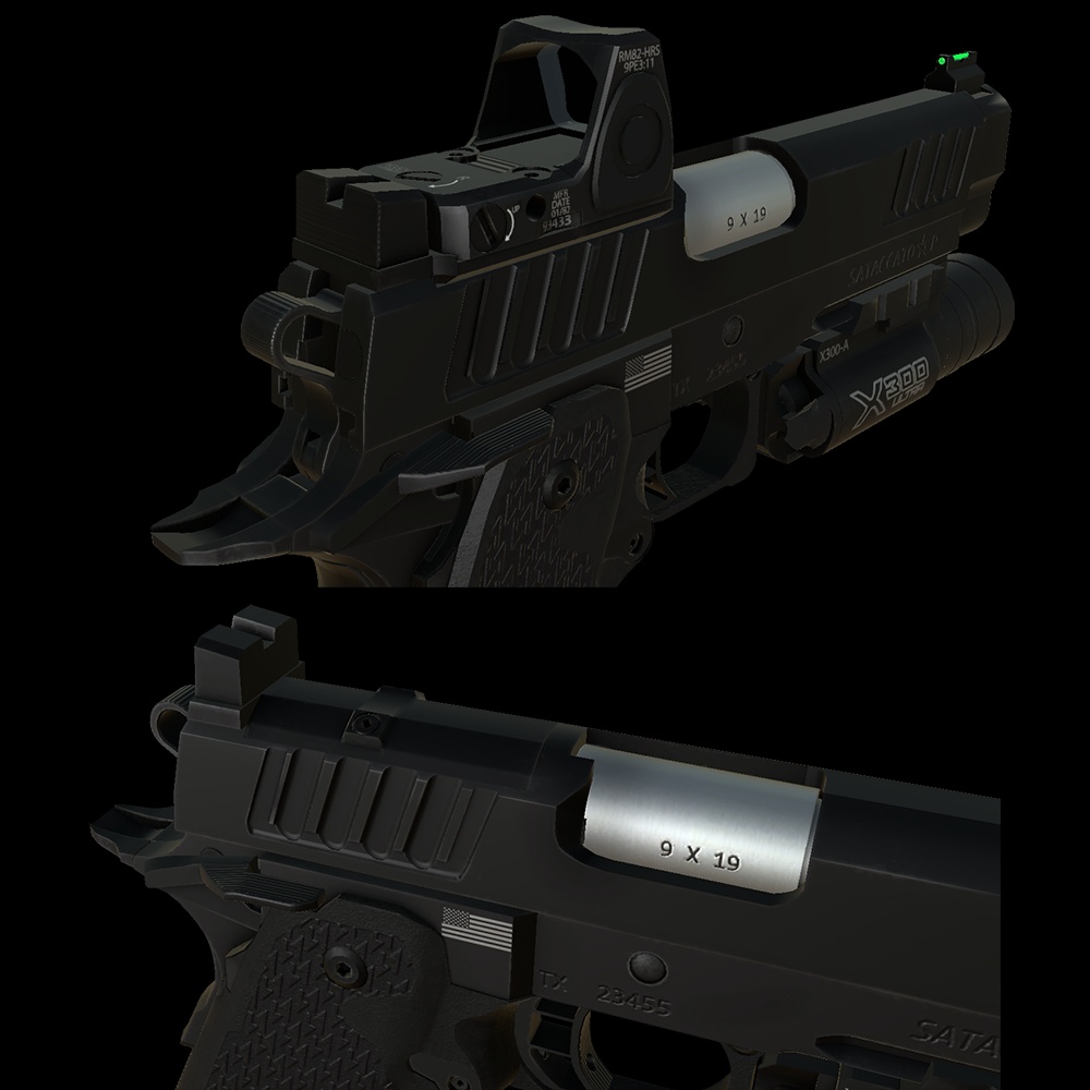 【VRChat想定】2011 STACCATO P Duty Pistol