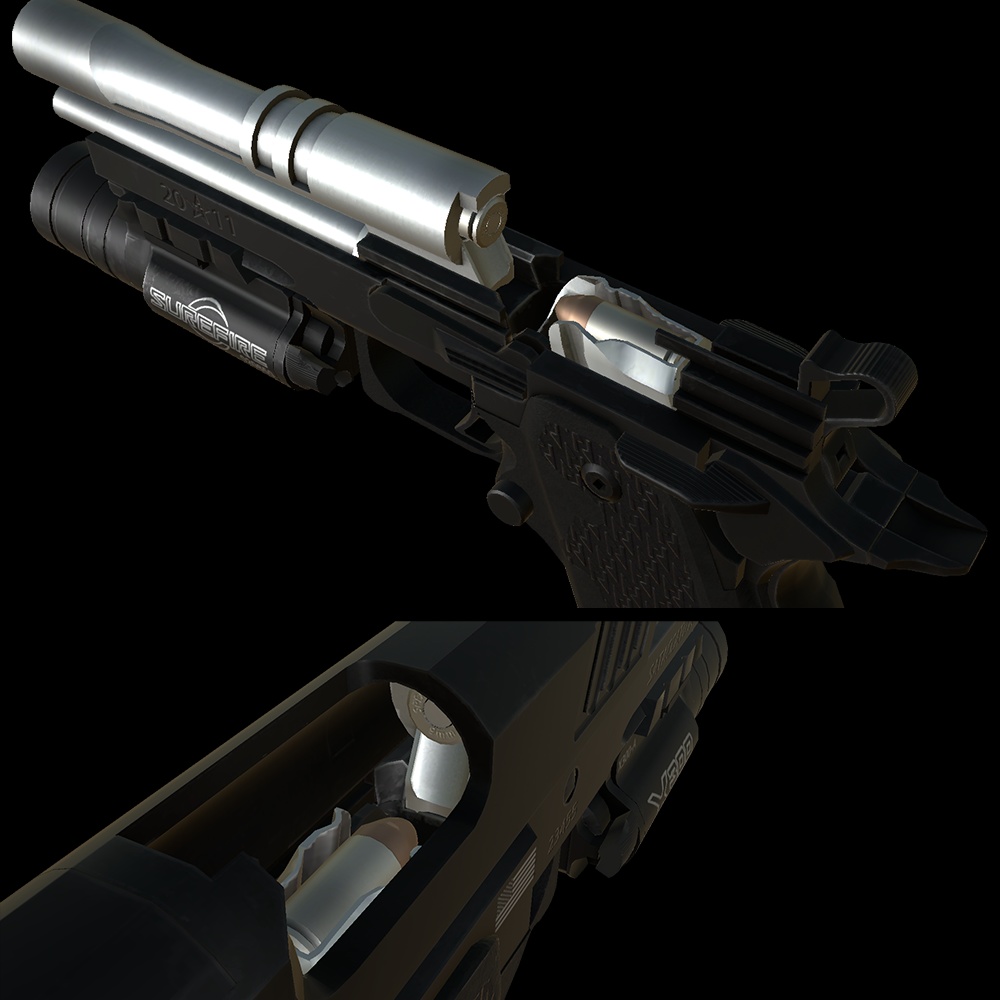 【VRChat想定】2011 STACCATO P Duty Pistol