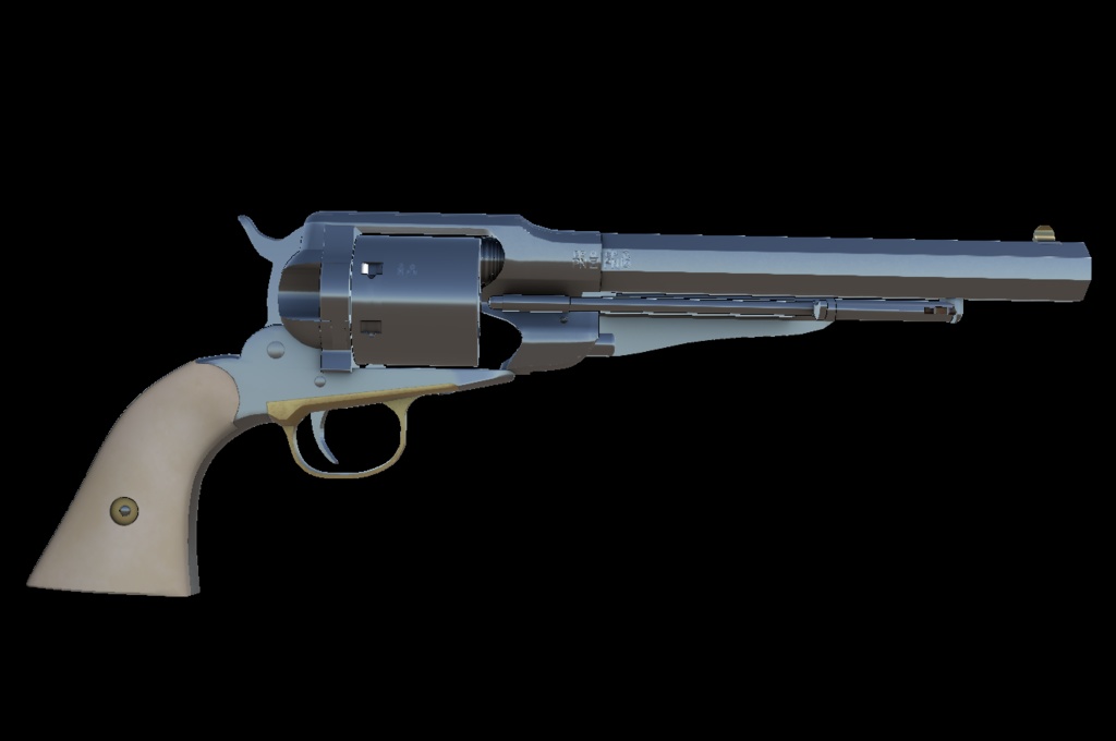 【VRCHAT想定】M1858 リボルバー 45LCコンバーション