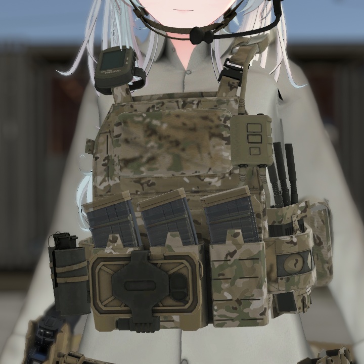 【VRCHAT想定】しなの用PMC風装備:Contractor