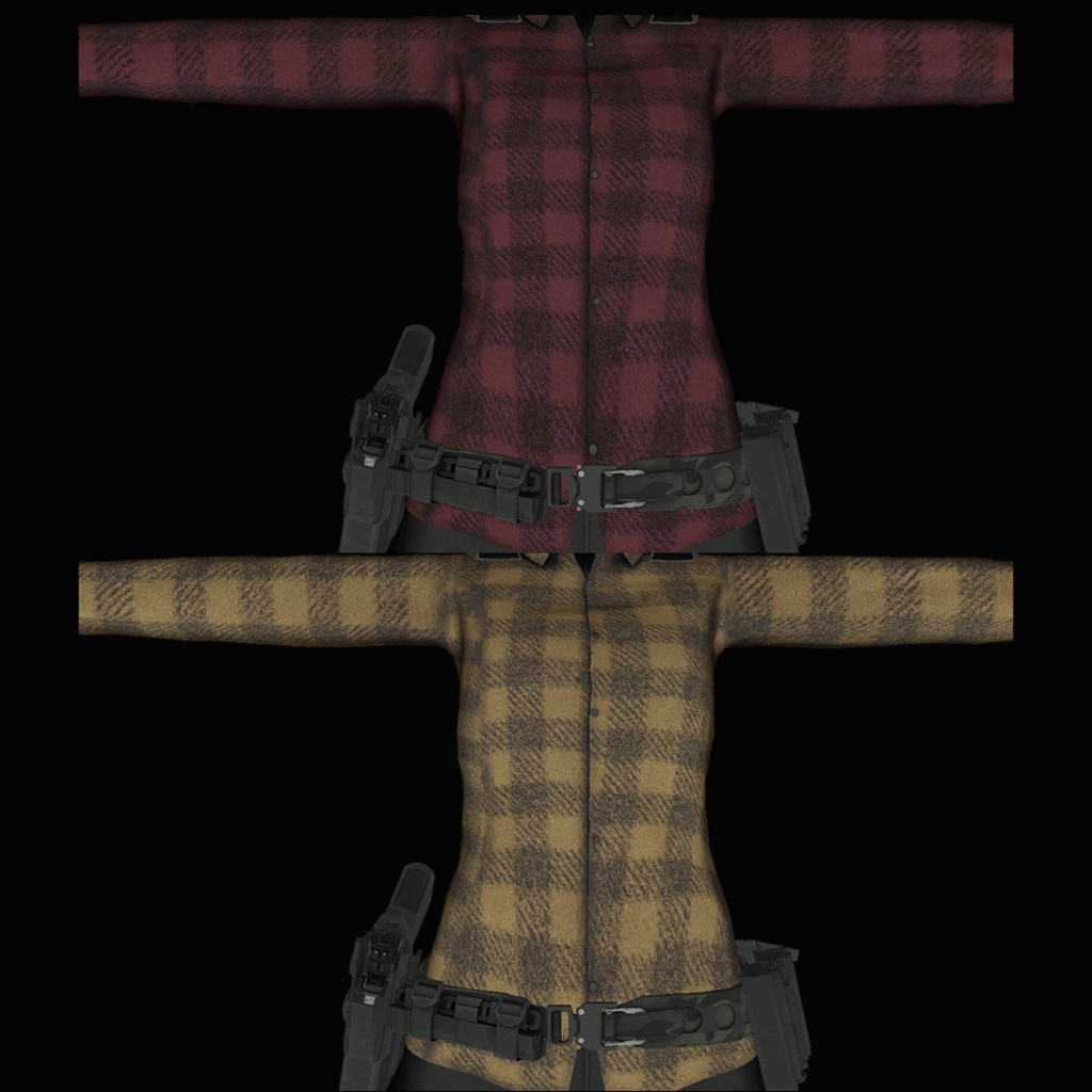 【VRCHAT想定】しなの用PMC風装備:Contractor