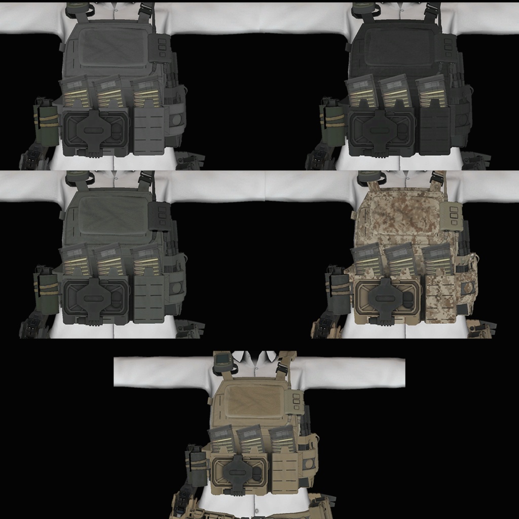 【VRCHAT想定】しなの用PMC風装備:Contractor