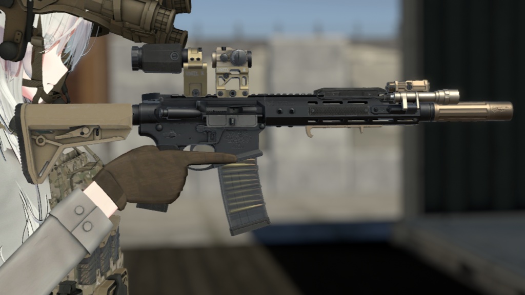 【VRCHAT想定】しなの用PMC風装備:Contractor