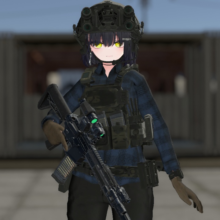 【VRCHAT想定】しなの用PMC風装備:Contractor