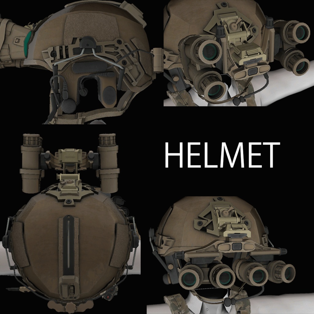 【VRCHAT想定】しなの用PMC風装備:Contractor