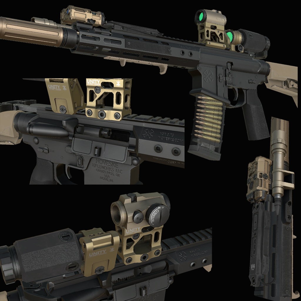 【VRCHAT想定】しなの用PMC風装備:Contractor