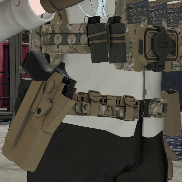 【VRCHAT想定】しなの用PMC風装備:Contractor