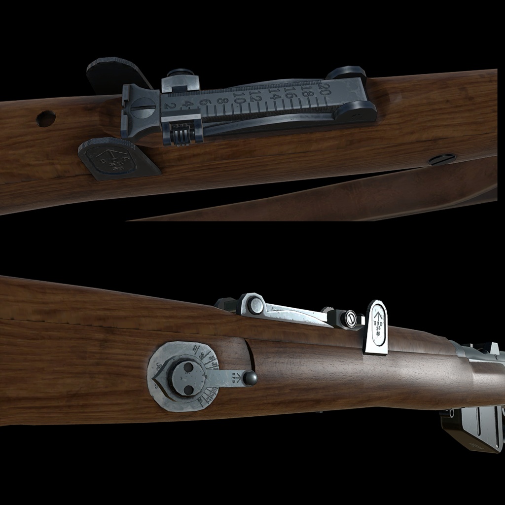 【VRChat想定】Lee-Enfiled No1 Mk3 ライフル