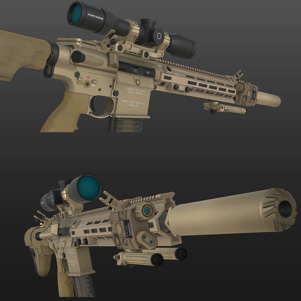 【VRChat想定】M110A1 ライフル