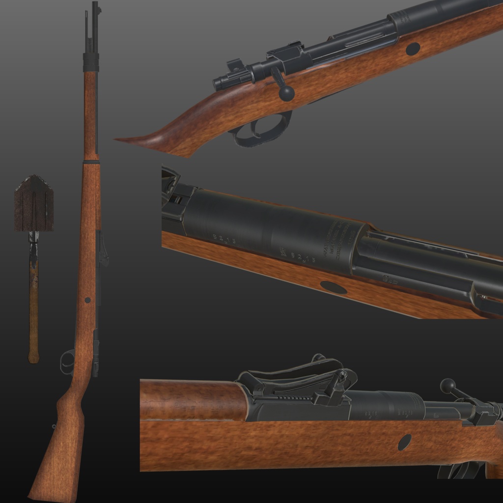 【VRCHAT想定】フェルトグラウ 戦闘服セット