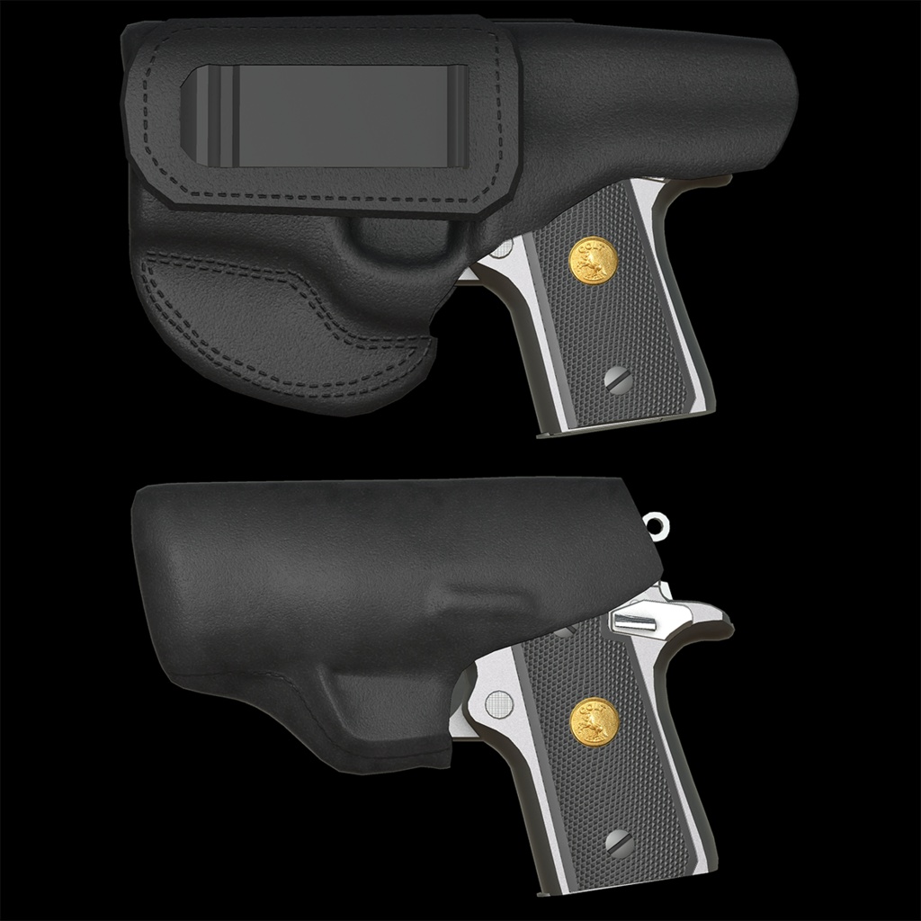 【VRChat想定】Colt Mustang PocketLite ピストル