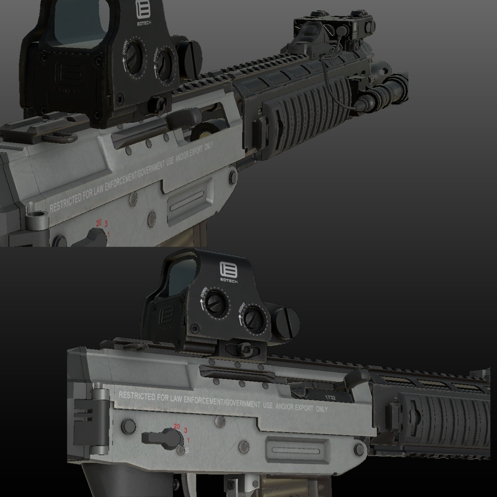 【VRChat想定】SIG SG551 アサルトライフル