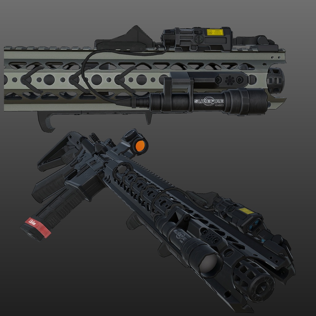 【VRChat想定】LVOA-C 16インチ ライフル