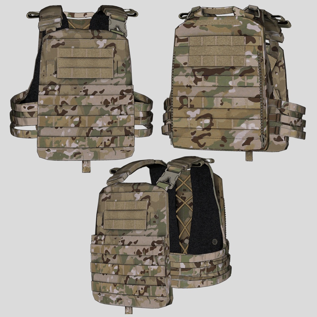 【VRCHAT想定】CRYE AVS プレートキャリア