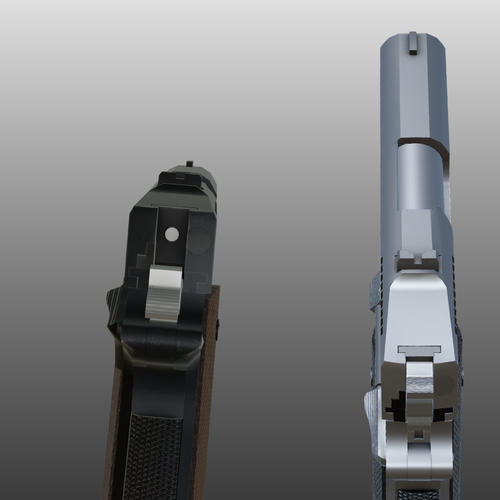 【VRCHAT想定】DETONICS COMBAT MASTER ピストル