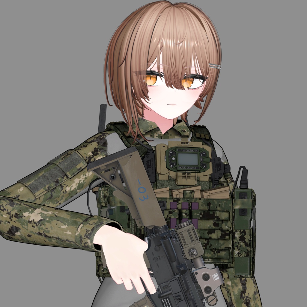 【VRCHAT想定】MMAC CCT ver プレートキャリア
