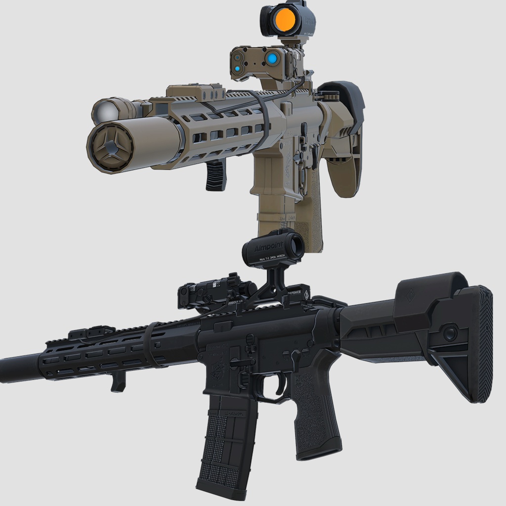 【VRChat想定】KAC KS-3 アサルトライフル