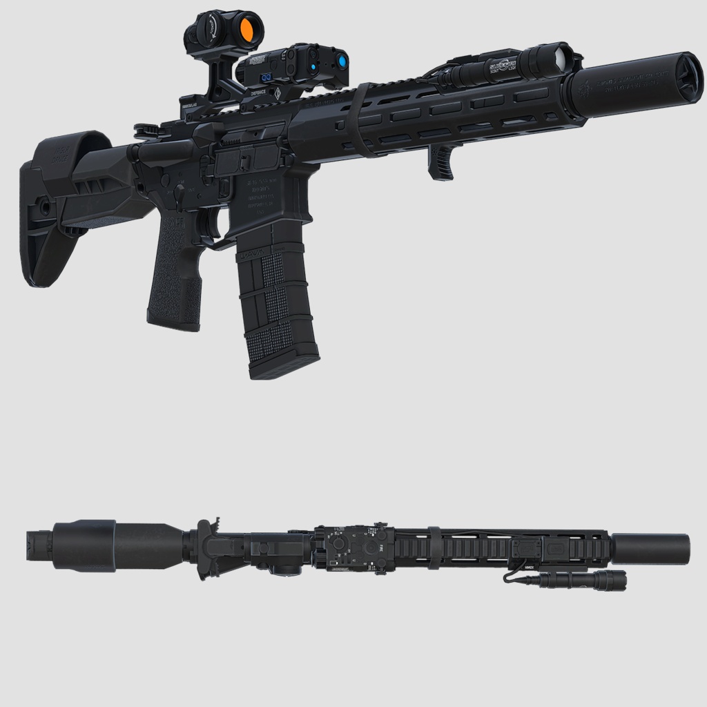 【VRChat想定】KAC KS-3 アサルトライフル
