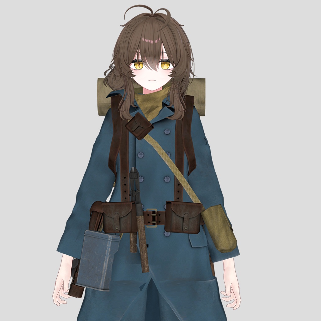 【VRCHAT想定】ホライズンブルー 戦闘服セット
