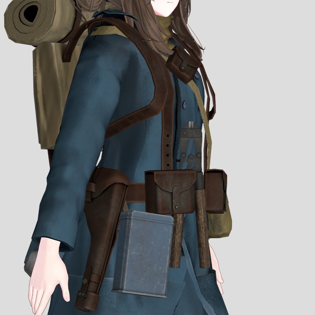 【VRCHAT想定】ホライズンブルー 戦闘服セット