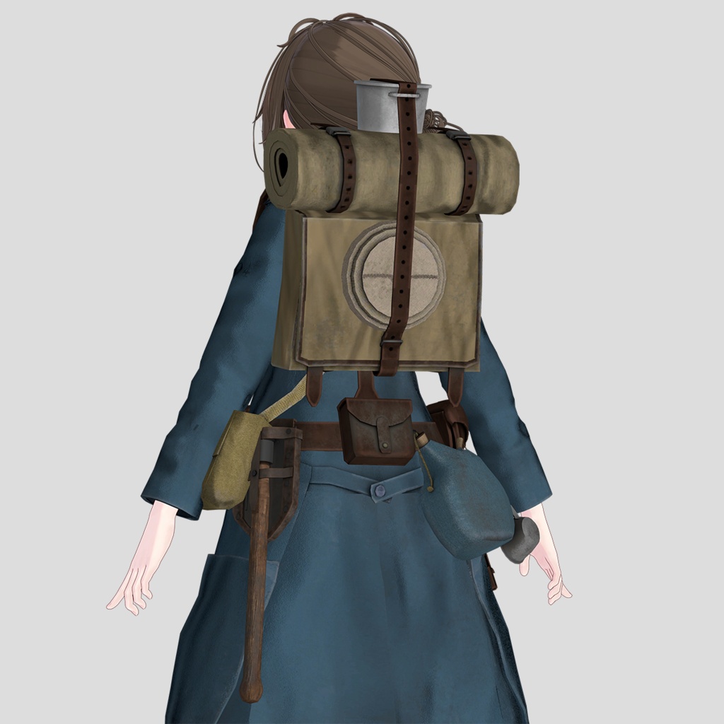 【VRCHAT想定】ホライズンブルー 戦闘服セット