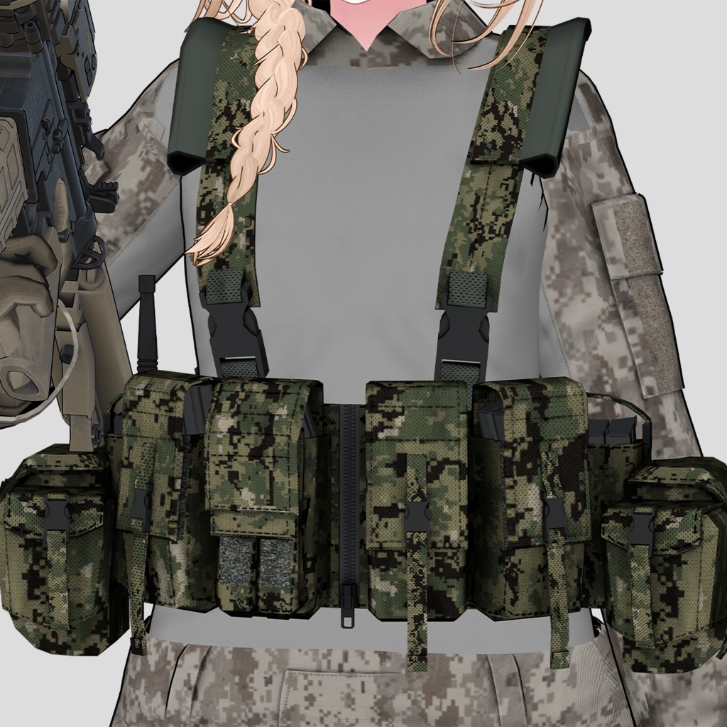 【VRCHAT想定】LBT-1961A-R チェストリグ しなの&森羅用