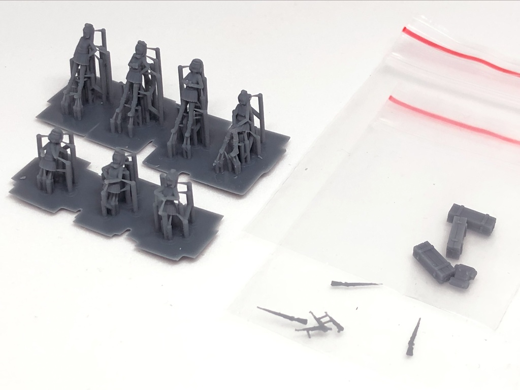 1/144 Wehrmacht tank crew set/ドイツ国防軍の装甲部隊の乗組員