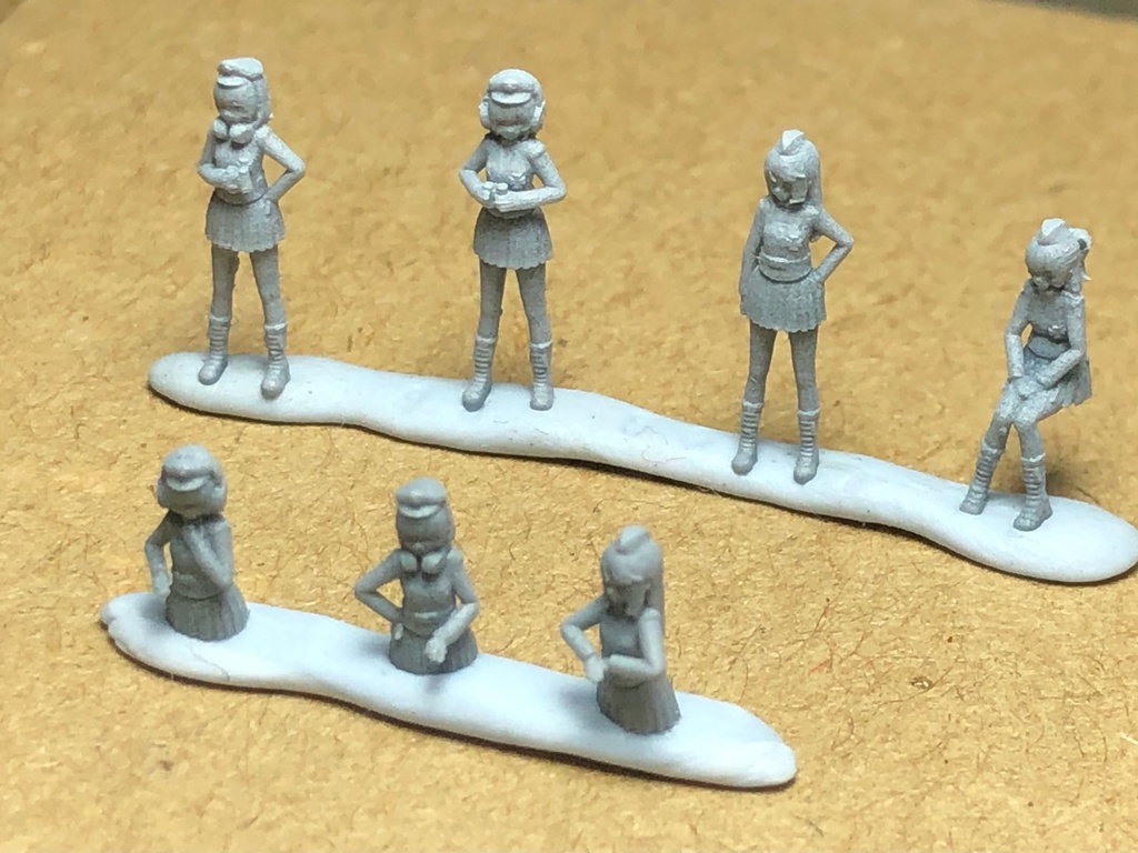 1/144 Wehrmacht tank crew set/ドイツ国防軍の装甲部隊の乗組員