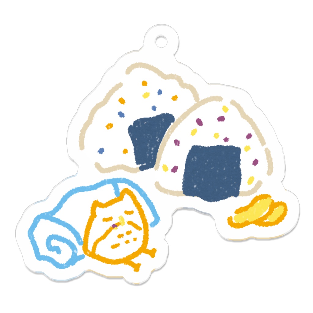 よんふくアクリルキーホルダー(おにぎり)