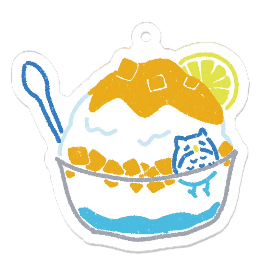 よんふくアクリルキーホルダー(かき氷)
