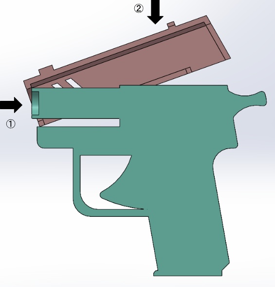 ミニハンドガン 玩具